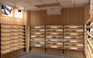 Khi mà không gian nhỏ thì thiết kế shop giày dép như thế nào?